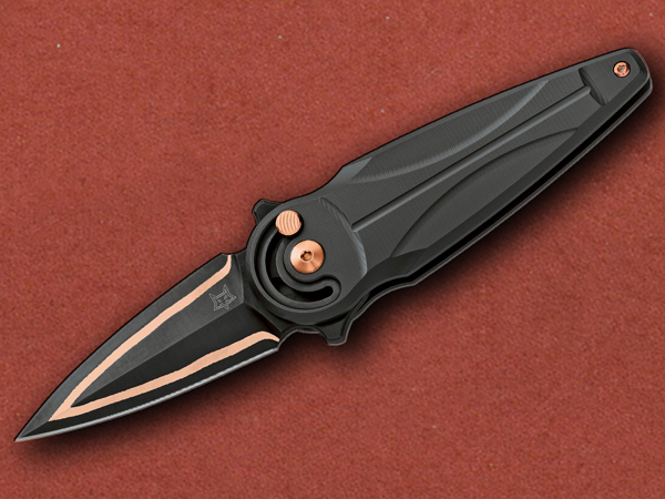 [Fox Knives] Saturn Carbon Copper Damascus TiCOP
